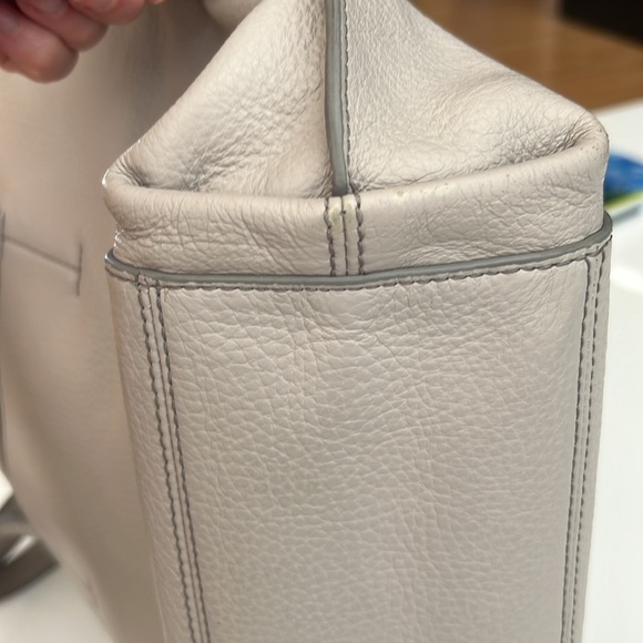 Fossil tote leather bag dove gray - Picture 14 of 15